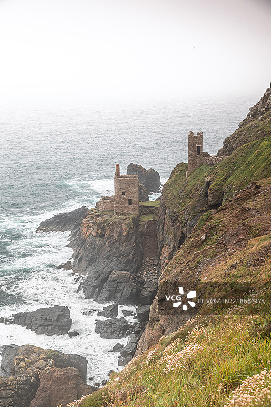 博塔拉克锡矿，康沃尔，英国图片素材