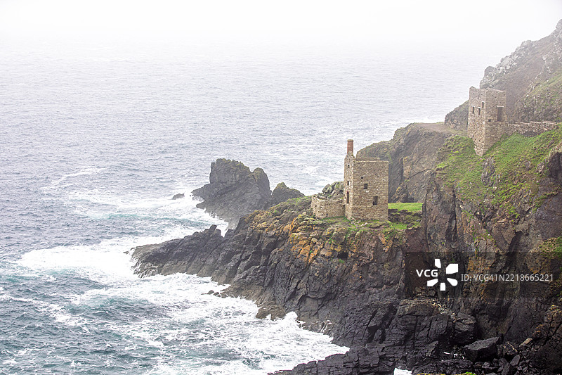 博塔拉克锡矿，康沃尔，英国图片素材