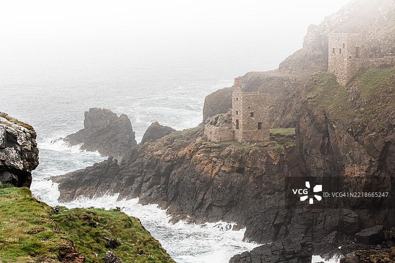 博塔拉克锡矿，康沃尔，英国图片素材
