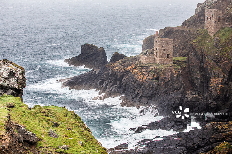 博塔拉克锡矿，康沃尔，英国图片素材