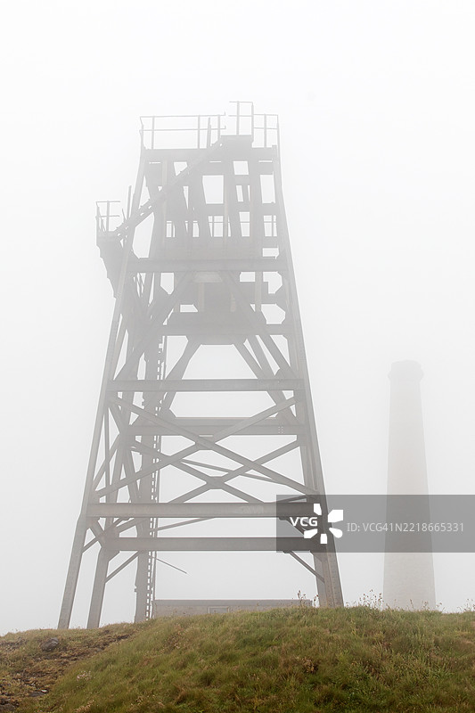 博塔拉克锡矿，康沃尔，英国图片素材