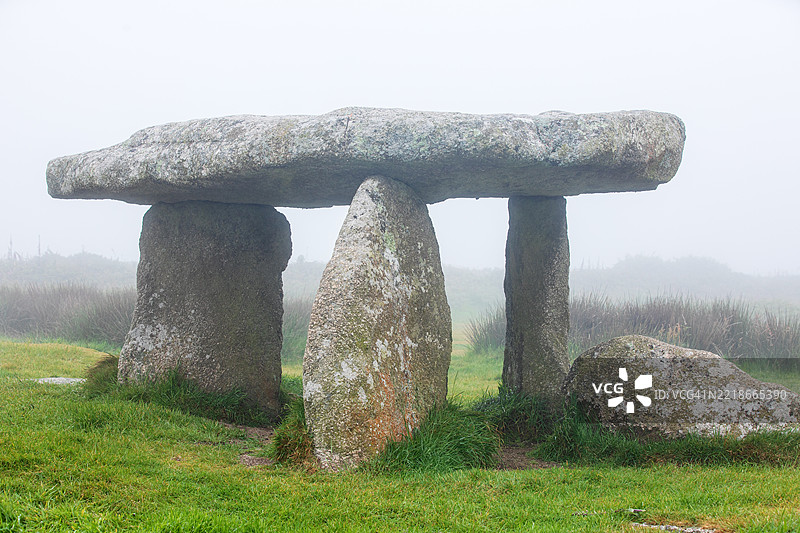 兰扬石墓，康沃尔，英国图片素材