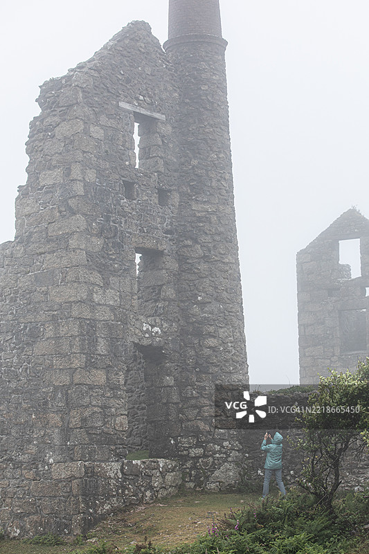 康沃尔郡的卡恩·加尔弗锡矿，英国图片素材