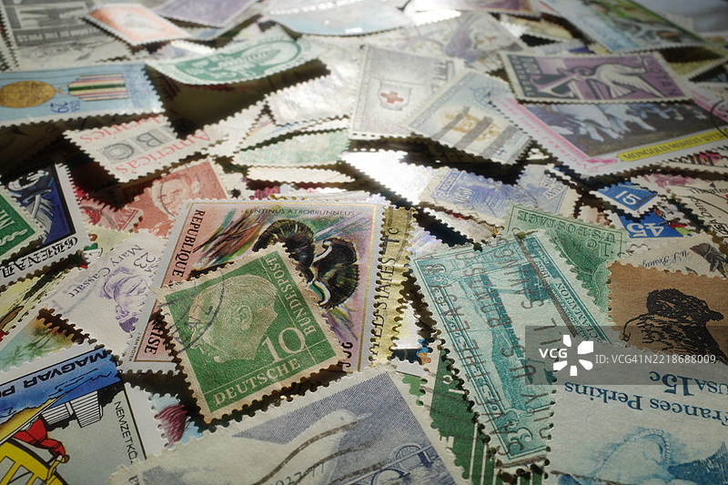 用于收藏的邮票图片素材