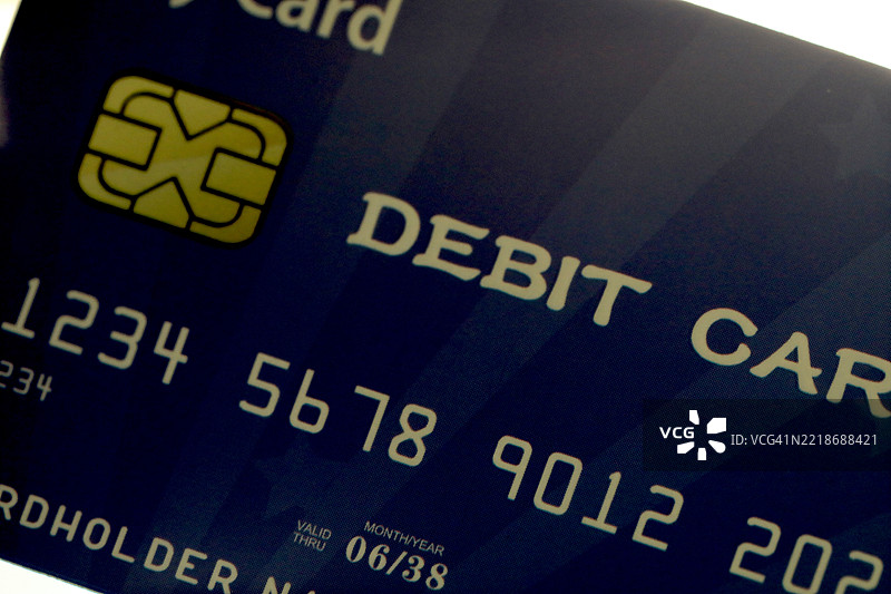 金融银行的借记卡图片素材