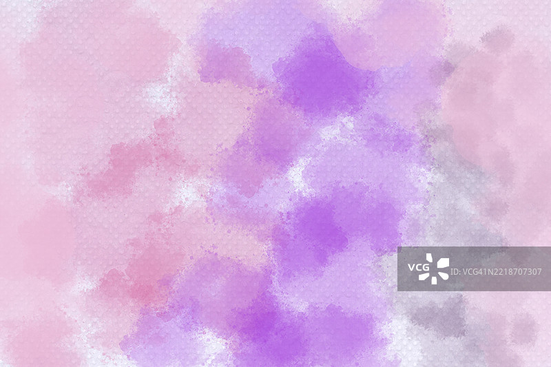 手绘水彩笔触，粉色和紫色背景。图片素材