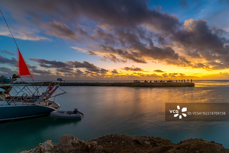 艾图塔基的日落图片素材