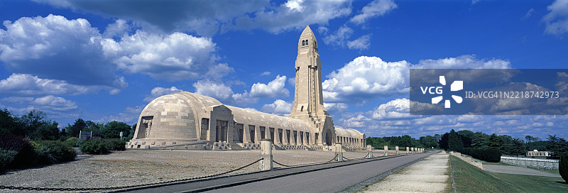 第一次世界大战的杜奥蒙骨灰堂位于维尔登图片素材