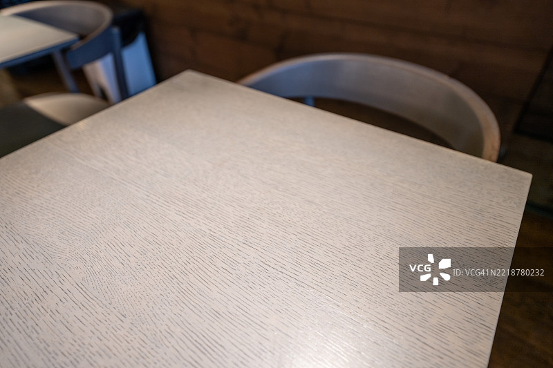 空桌子的特写镜头图片素材