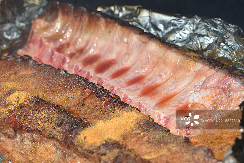 烧烤猪肋排图片素材