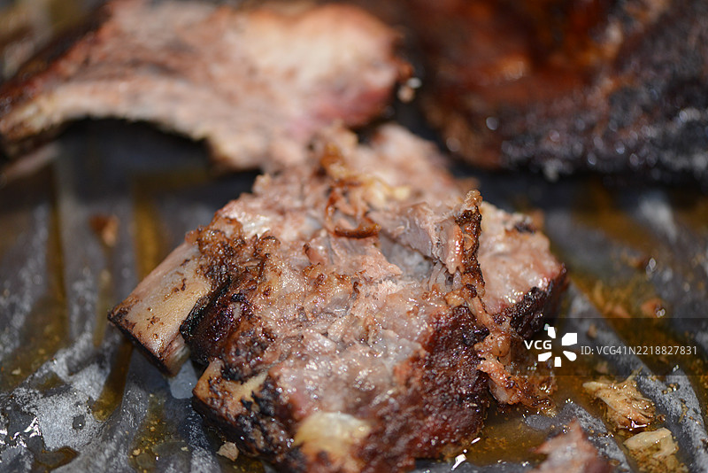 烧烤猪肋排图片素材