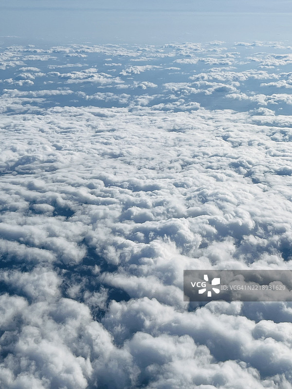 天空中云层的鸟瞰图图片素材