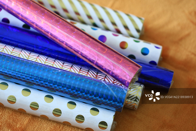 礼品包装纸卷图片素材