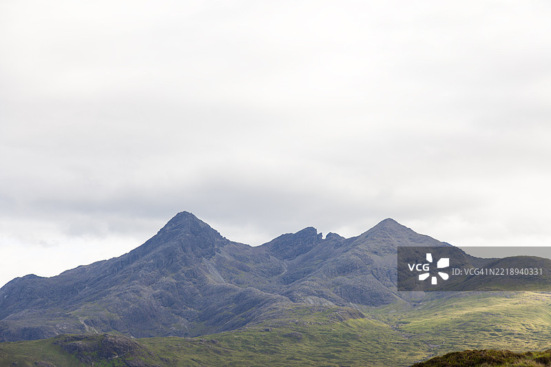 斯凯岛的斯利加汉山脉，苏格兰图片素材