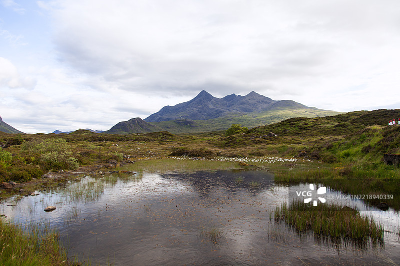斯凯岛的斯利加汉山脉，苏格兰图片素材
