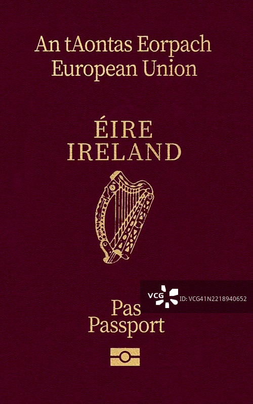 爱尔兰护照封面图片素材
