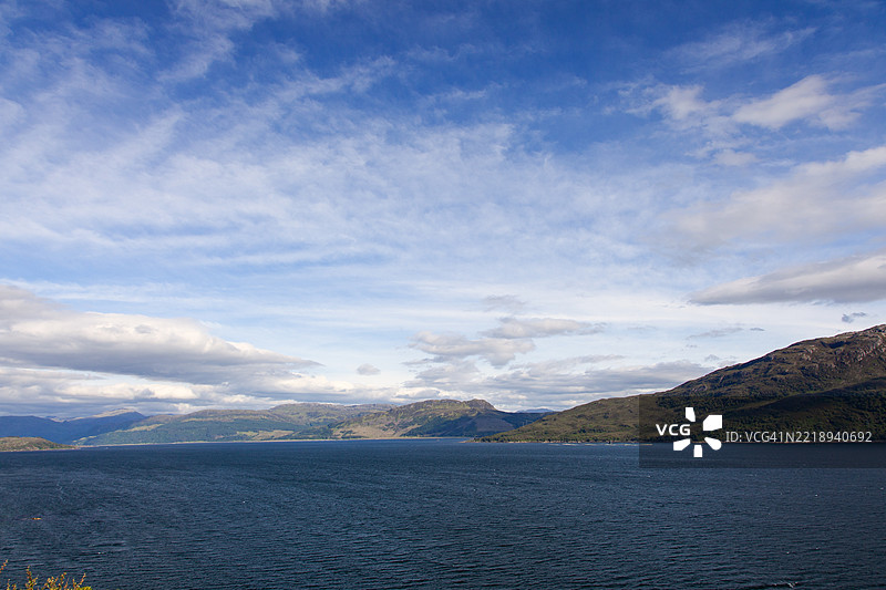 夸伊赫湖和霍恩湖，苏格兰高地，英国图片素材