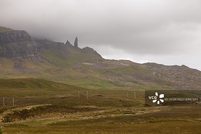 斯凯岛老人与石头的壮丽景色，苏格兰。图片素材