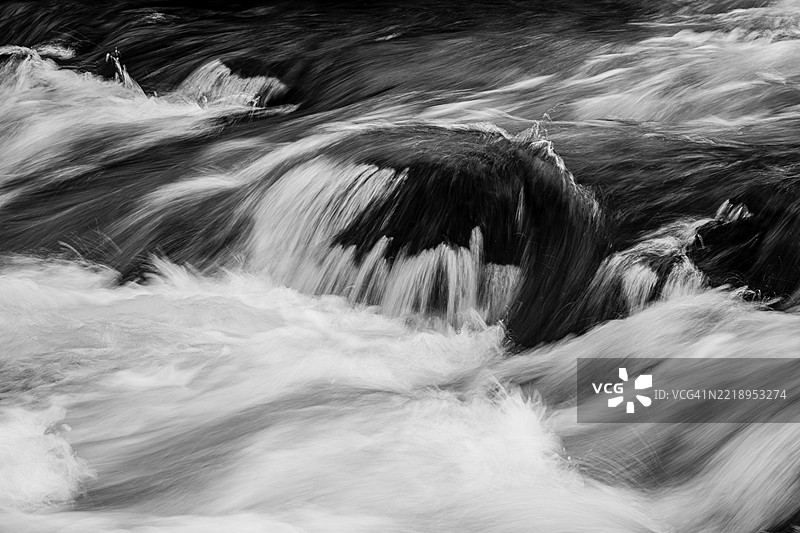 瀑布特写图片素材