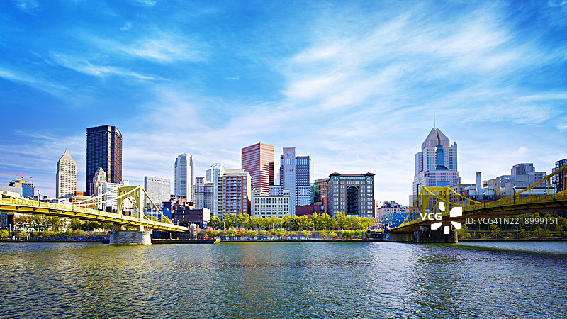 罗伯托·克莱门特桥和安迪·沃霍尔桥，匹兹堡图片素材