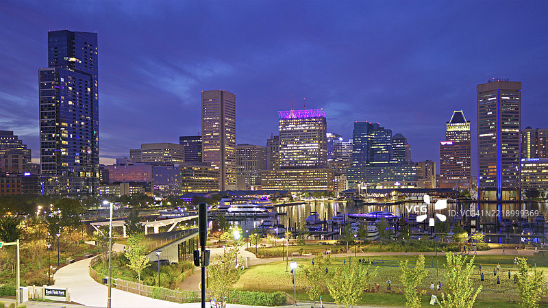 马里兰州巴尔的摩的金融区图片素材