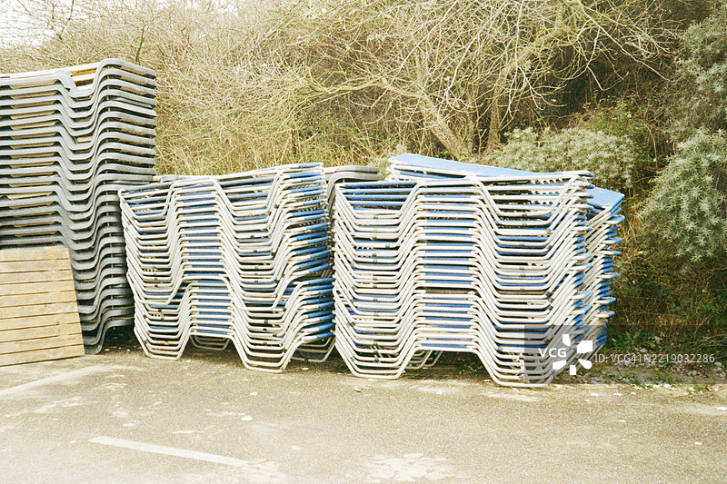 一堆躺椅图片素材