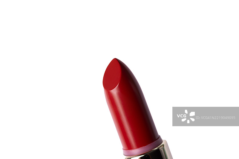 白色背景上的口红试色图片素材