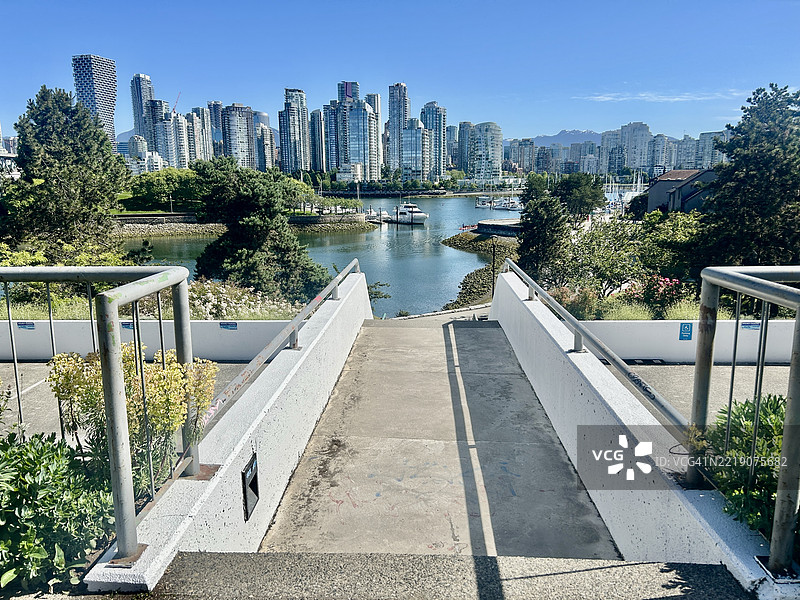 格兰维尔岛-虚假溪，温哥华，不列颠哥伦比亚省图片素材
