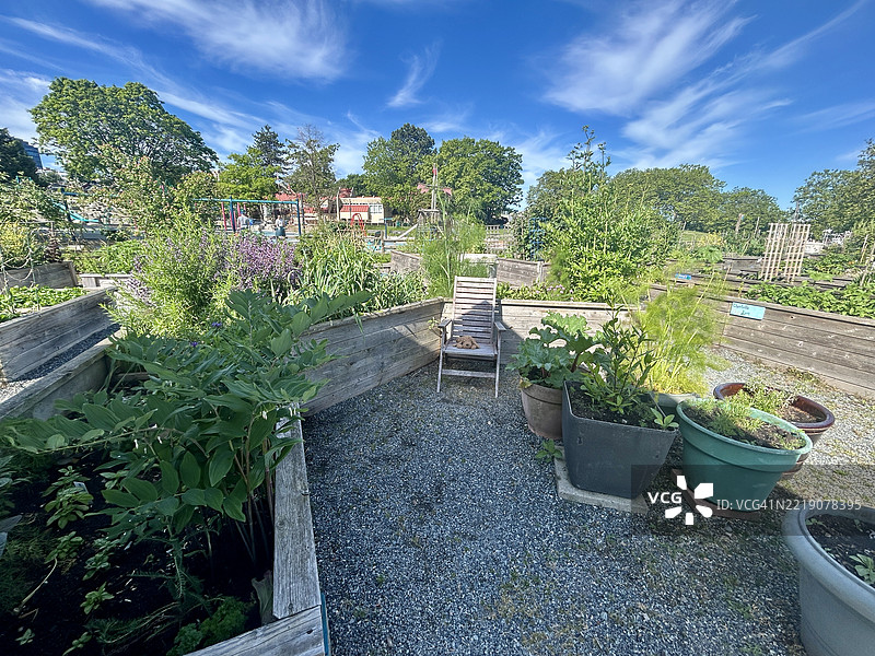 温哥华的虚溪海堤图片素材