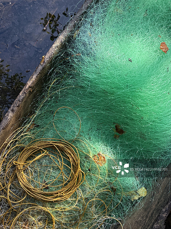 手工制作的渔网图片素材