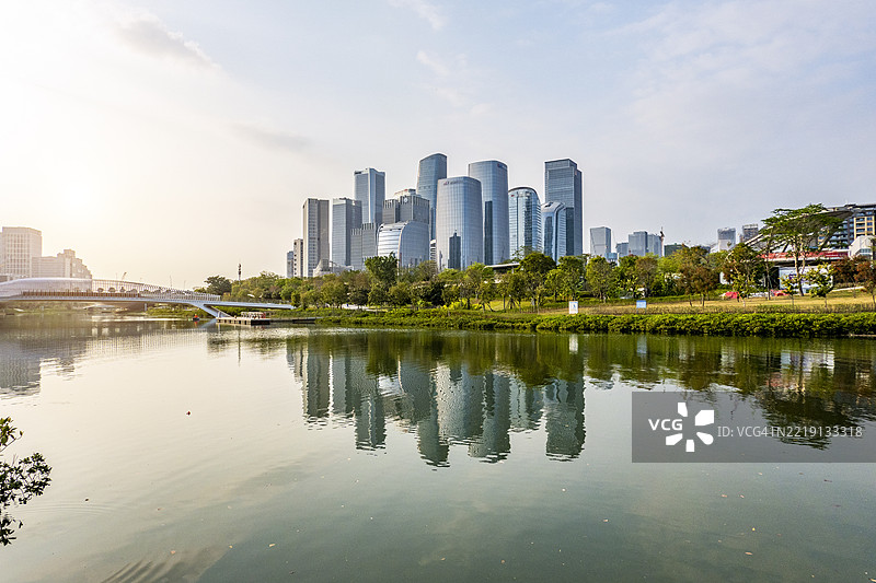 前海中央商务区，深圳图片素材