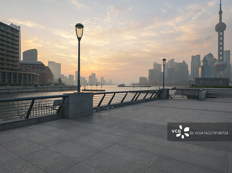 上海外滩，清晨图片素材