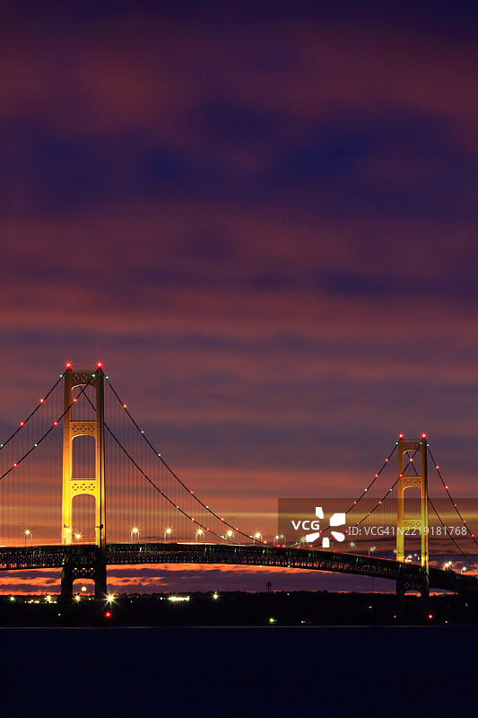 日落时分的桥梁图片素材