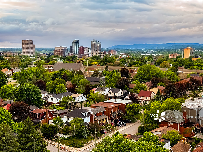 从小意大利区俯瞰渥太华市中心。图片素材