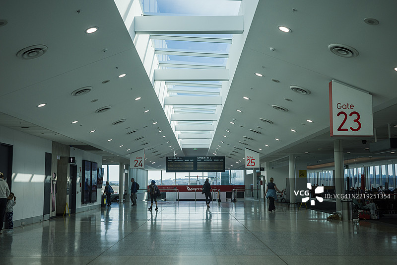 澳大利亚悉尼机场出发大厅内部图片素材