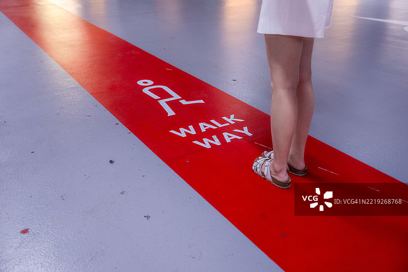 行人区标志图片素材