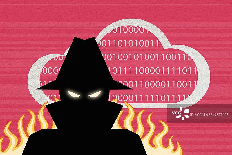黑客突破防火墙渗透云计算系统图片素材