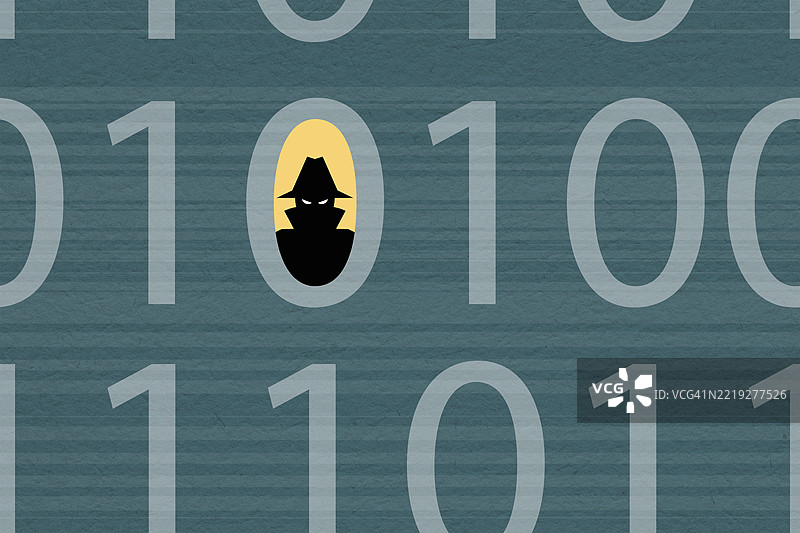 黑客入侵计算机系统图片素材