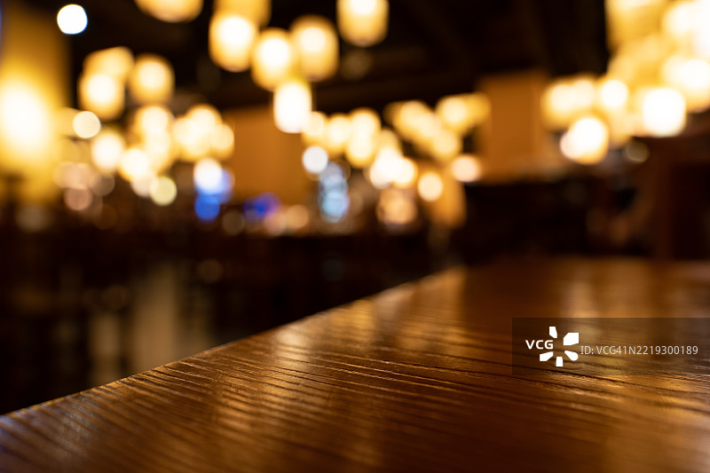 空桌子的特写镜头图片素材