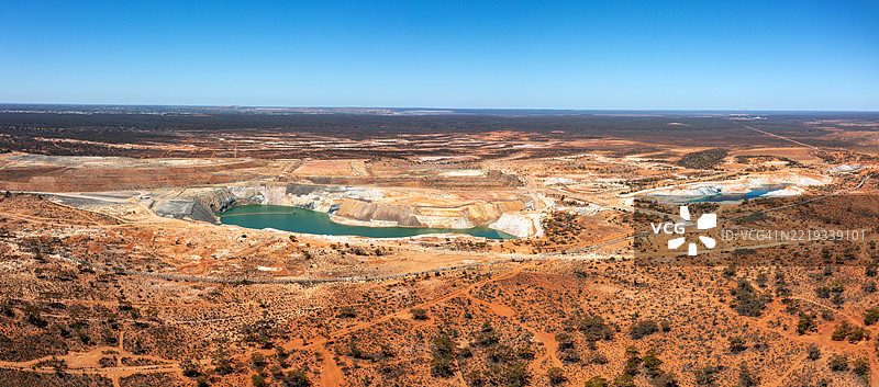 老金矿的鸟瞰图图片素材