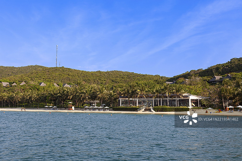 越南庆和省芽庄的洪潭岛海滩图片素材