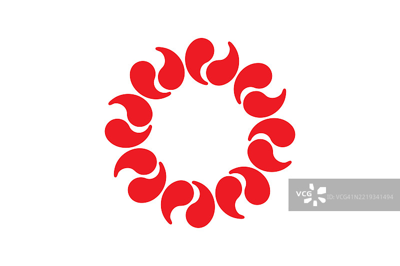 日本埼玉县的旗帜图片素材