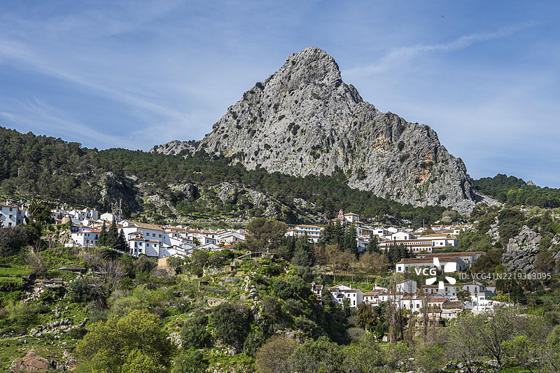 西班牙安达卢西亚格拉萨莱马村，格拉萨莱马山脉，欧洲图片素材