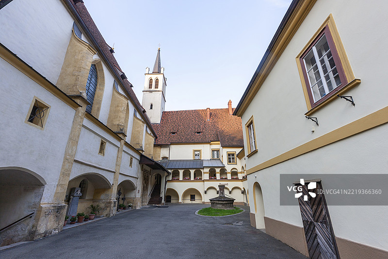 布伦霍夫，戈斯修道院，前本笃会修女院，莱奥本，施蒂利亚，奥地利，欧洲图片素材