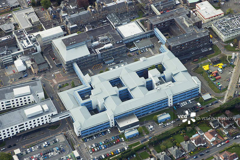 爱丁堡的“西部综合医院”鸟瞰图图片素材