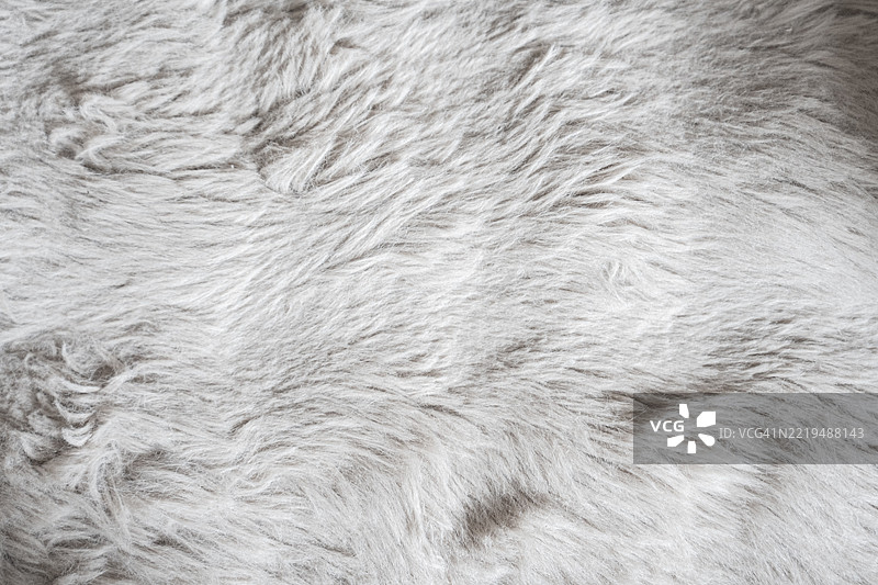 白色羊毛皮图片素材