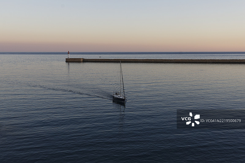 帆船。图片素材