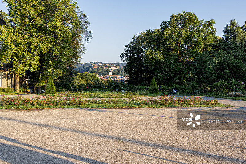 从朝圣之路看贝桑松的景色图片素材