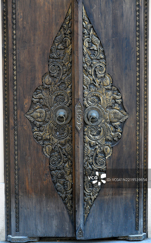 门的特写图片素材