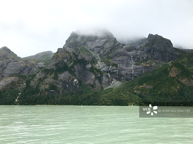 阿拉斯加阴天的美丽景色，阿拉斯加，美国，USA图片素材